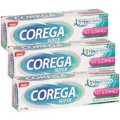 Resim Corega Tat İçermez Protez Yapıştırıcı Krem 3 x 40 G 