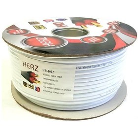 Resim Herz Rg6U4 Uydu Anten Kablosu 100Metre 48Tel 