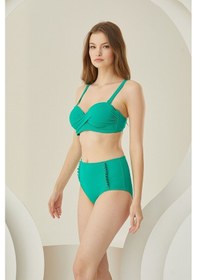 Resim Loya Kadın Yeşil Beauty From Straplez Tek Üst Bikini 