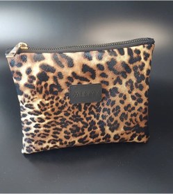 Resim Meryy Collection Clutch Çanta Yıldız Detaylı Leopar 