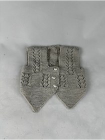 Resim RELYA Bebek Unisex Taş Rengi Makine Yünü Tülermez Düğmeli Yelek 6 12 Aylık En 26 CM Boy 20 CM 