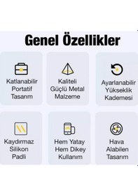 Resim Coofbe Coofbe Yeni Nesil Taşınabilir Yükseklik Ayarlı Dizüstü Laptop Notebook Standı 