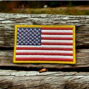 Resim Ex Patch Amerika Bayrağı Nakış Patch Peç Arma 8 X 5 Cm 