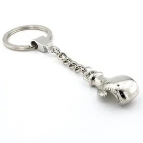 Resim Herşey Nota Boks Eldiveni Yumruk Kick Boks Metal Anahtarlık 