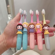 Resim Disney Prenses Serisi Diş Fırçası - Yumuşak Kıllar, Küçük Başlık, Yaratıcı Tasarım (1/3/5 Adet) 