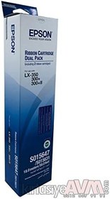 Resim Epson C13S015647 LX-300/LX-350 İkili Paket Şerit 