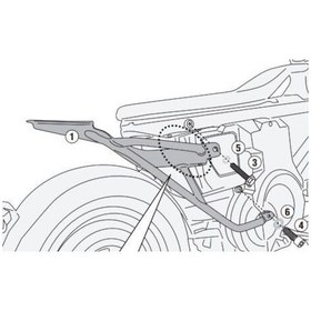 Resim Bmw Ce 02 24-25 Arka Çanta Demiri Givi Sr5147 Diğer 