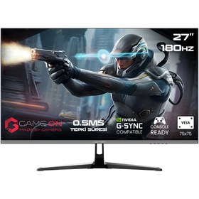 Resim GAMEON 27" GOPS27180FHD 0.5MS 180HZ HDMI DP HDR G-SYNC ÇERÇEVESİZ GAMING MONİTÖR 