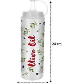 Resim -şeffaf Kapaklı Sızdırmaz Yağlık Sosluk Şişesi Plastik Yağdanlık 400 Ml Desensiz 0 