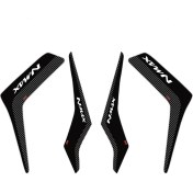 Resim GP Kompozit Yamaha NMAX 125 / 155 2015-2020 Uyumlu Yan Pad Seti Siyah-Karbon 