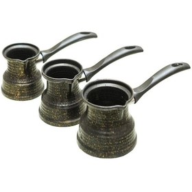 Resim Antepsepeti Kahve Cezvesi Granit 3'lü Set 