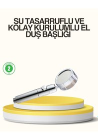 Resim Su Basıncını Artıran Sızdırmaz Duş Başlığı Çok Renkli 