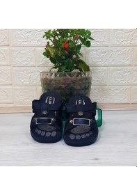 Resim Fiyra Kajma Siyah Renk Erkek Çocuk Günlük Terlik 001 