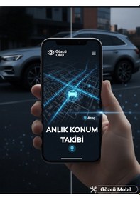 Resim Gözcü Mobil Obd Girişi Araç Gps Takip Cihazı Uyumlu Sistemi Anlık Konum Geçmişe Dönük Konum Takibi Geofence 