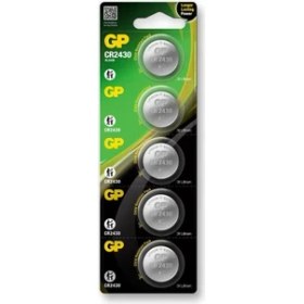 Resim GP CR2430-C5 3V Lityum Düğme Pil 5'li Paket 