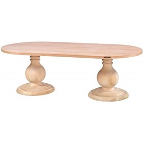 Resim Masifart Justus 200 Lük Gana Oval Masa Cilasız Ham Ham 