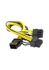 Resim Pci E 8Pin 6+2 2X + 6 Pin Pci-E Ekran Karti Power Çoklayici 