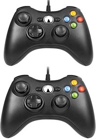Resim Lyyes Wired Controller for Xbox 360, Wired Controller Compatible with Xbox 360 Xbox 360 Slim and PC Windows, 2 Pack 