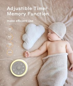 Resim Bebekler İçin Uyku Ses Makinesi, 24 HiFi Doğal Ses Terapisi, Gece Lambalı, Sürekli Veya Zamanlayıcı 