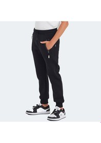 Resim Slazenger LAMIS Çocuk Fermuar Cepli Siyah Eşofman Altı 