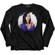 Resim Kendim Seçtim Katy Perry Resimli Tasarım 2 Uzun Kollu Tişört Baskılı Çocuk T-shirt 