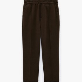 Resim Koton Regular Fit Pamuklu Dikiş Detaylı Cepli Beli Bağcıklı Lastikli Eşofman Altı Kahverengi 6sam40029mk Kahverengi 