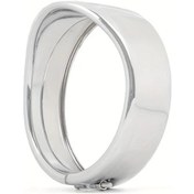 Resim Xuweiwei Chelhead 4.5 Inç Off-road Motorcycle Chrome Siyah Demir Frenli Geçiş Lambası Siperlik Halkası 