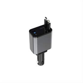 Resim Green Lion 50W Teleskopik Kablolu Araç Şarj Cihazı 3'ü 1 Arada Hızlı Şarj 