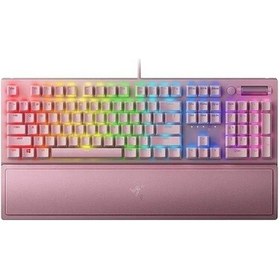 Resim Razer Mekanik Oyun Klavyesi Quartz Pembe Klavye Clicky Switches 