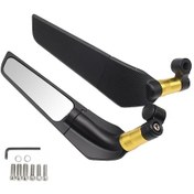 Resim Padalink Motosiklet Kanatlı Geribakıcı: Yamaha R3/v3, Honda, Suzuki, Kawasaki, Xiaoniu Uygun Alüminyum Cam Reflektor Gümüş 