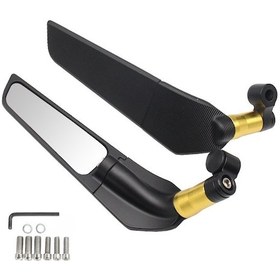 Resim Padalink Motosiklet Kanatlı Geribakıcı: Yamaha R3/v3, Honda, Suzuki, Kawasaki, Xiaoniu Uygun Alüminyum Cam Reflektor Gümüş 