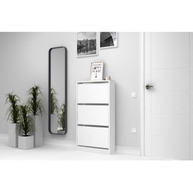 Resim Demodüler Space Ayakkabılık Dolabı 65 cm Beyaz 