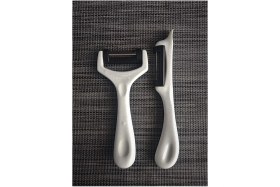 Resim Feyza Design Parlak Simli Beyaz Soyacak, Şık ve Dayanıklı Çift Set 