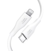 Resim Cablecreation CC1121-G Lightning - Type-c PD Hızlı Usb Data ve Şarj Kablosu Beyaz 