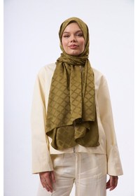 Resim Mirsoy Scarf Lina Modern Desen Şal Hardal 