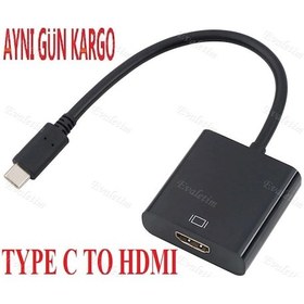 Resim Usb 3.1 Type-C To Hdmi 4492A Çevirici Dönüştürücü Adaptor Kablosu 