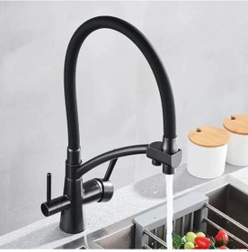 Resim Fleko KS16S3-C Kubar Arıtmalı Eviye Bataryası Siyah 