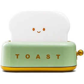 Resim Mufunye Usb-c Şarjlı Ayarlanabilir Ekmek Kızartma Makinesi Lambası - 15 Dakika Zamanlayıcı, 800mah Pil Yeşil 