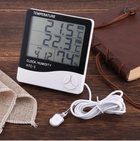 Resim shopwave Masaüstü İç - Dış Mekan Dijital Termometre Nem Ölçer Higrometre (5047) 