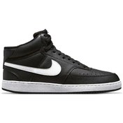 Resim Nike Ayakkabı Günlük Court Vision Mid Erkek Spor Ayakkabı Siyah Siyah 