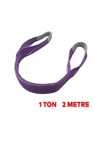 Resim NZB Sapan Polyester Spanzet 1 Ton 2 Metre Mor Sağlam Yük Kaldırma Taşıma İndirme Halat 