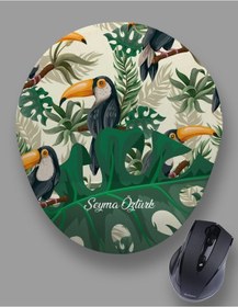 Resim Kişiye Özel Tukan Jungle Mouse Pad 