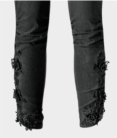 Resim BULALGİY Kadın Antrasit Skinny Dantel Pantolon - BGA653036 