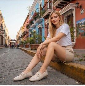 Resim Aska Shoes Günlük Tokalı Babet 2025aska006 Bej 