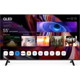 Resim Sunny SN55QMN252 55" 139 Ekran Dahili Uydu Alıcılı 4K Ultra HD Smart QLED TV 