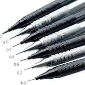 Resim 1 Adet LCOMMO Mekanik Kalem - Sağlam Metal Yapı, Düşük Ağırlık Merkezi, Mimarlar, Mühendis ve Sanatçılar için Ergonomik Tutuş, Hassas Çizim ve Yazım - Kurşun Uçlu, Kalemtıraşlarla Uyumluluk, Okul Yazı Araçları, Şık Metalik Yüzey, Dayanıklı Yazı Aracı 