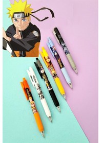 Resim Naruto Tükenmez Kalem Renkli 6'li Set Kalem 