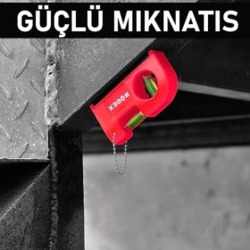 Resim Daisy Home Cep Tipi Mini Su Terazisi Kırmızı Mıknatıslı Su Terazisi 