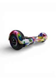 Resim Elektrikli Kaykay Hoverboard Bluetooth Hoparlörlü 6.5 Inch Otomatik Akıllı Denge RS-S5 -Rainbow Mix 
