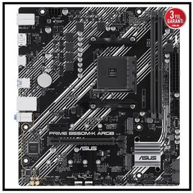 Resim Asus Prıme B550m-k Argb, 2xddr4, 2x M.2, Dp, Hdmı, Am4 Soket Anakart 